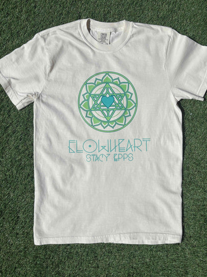 FLOWHEART TEES - IVORY AND MOSS TOUR EXCLUSIVE