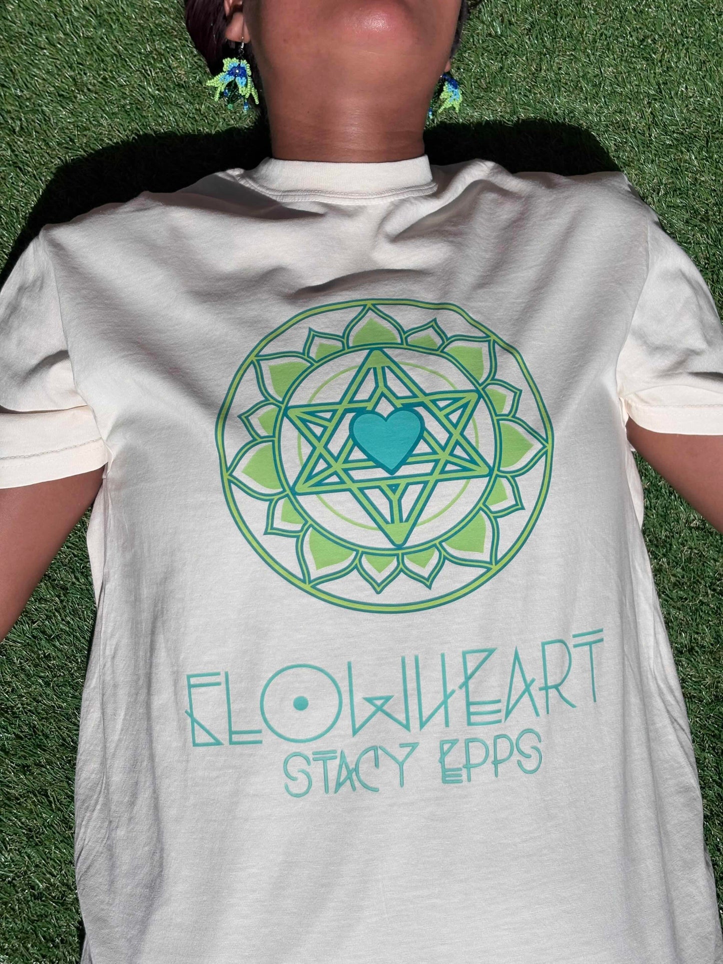 FLOWHEART TEES - IVORY AND MOSS TOUR EXCLUSIVE