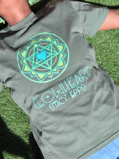 FLOWHEART TEES - IVORY AND MOSS TOUR EXCLUSIVE
