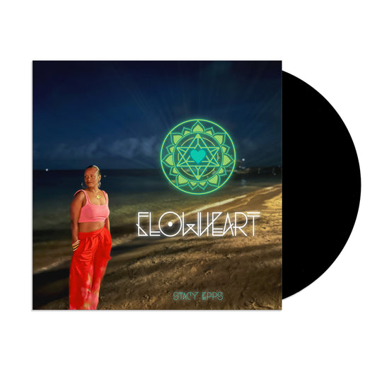 FLOWHEART VINYL - CLASSIC BLACK / SEA GLASS